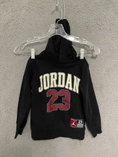 Jordan 23 Hoodie Kids Size XS 3-4 Years Black Sweater