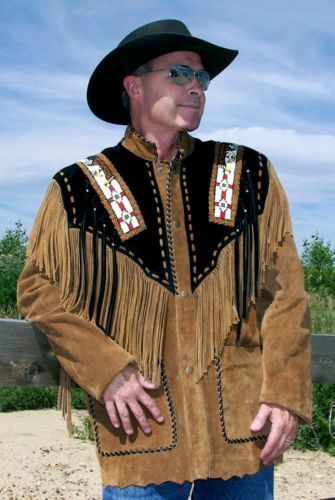Kostüm Westernjacke Mit Fransen Mens Western Jacket Suede Coat Cow