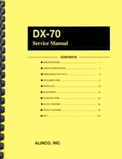 Alinco DX-70 Transceiver SERVICE MANUAL