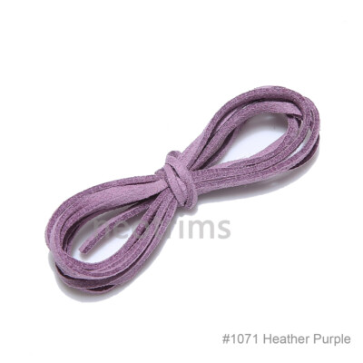 Kunst Wildleder Band,3mm Weich Flach Schnur Lederimitat in 62 Farbe,Basteln,Deko