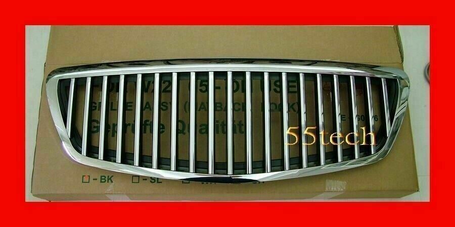 S-Class Matte Black Grille Chrome Logo S63 S350 S550 AMG 2007 2008 2009 W221 286528245448 S-Class Matte Black Grille Chrome Logo S63 S350 S550 AMG 2007 2008 2009 W221 286528245448