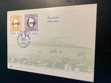 Acores Azoren-Portugal 1980:Maximum Karte mit Mi Nr 334/35,SST Delgada 2.1.1980