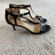 Nine West Women’s Black  Dressy Heels Shoes 8 Medium Nworigami