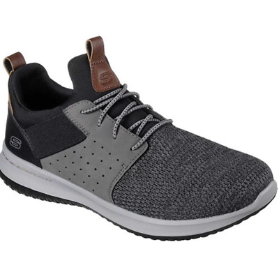 Skechers Men's Classic Fit Delson-Camden Sneakers - Black, 8 | eBay