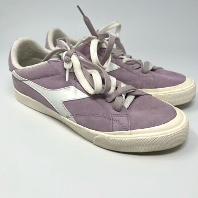 DIADORA HERITAGE Suede Lavender Leather Sneakers Women s Size 9.5