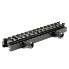 See-Thru LOW 0.5 inch Riser Base Picatinny Weaver Rail Scope Mount 14 Slots