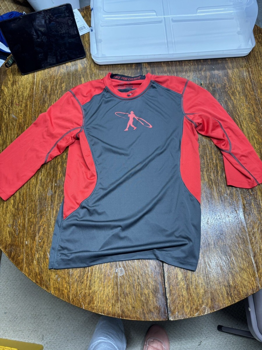 Nike Pro Combat Men's Baseball Shirt Ken Griffey Swingman Red