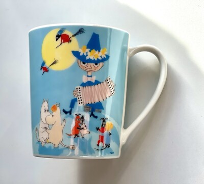 Japan Yamaka Shoten Mumin Celebrating Tove Jansson Porzellan 350ml blau Becher