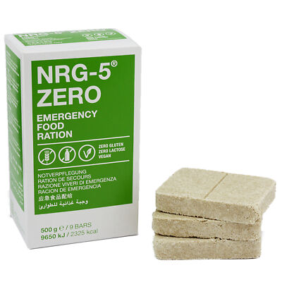 NRG-5 ZERO Notnahrung 500 g Vegan Notration Outdoor Prepper Langzeitnahrung