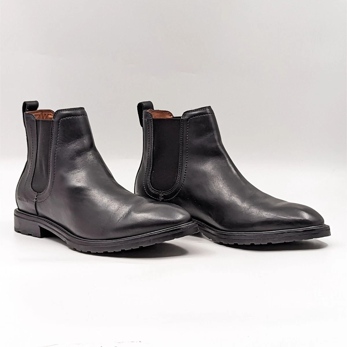 Cole Haan Grand Men Berkshire Black Leather Dress Office Chelsea Boots size | eBay