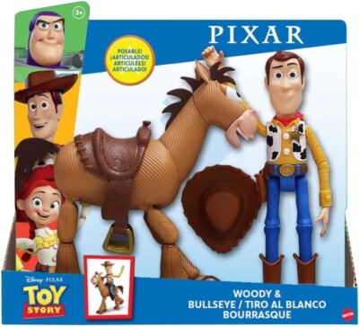 Disney Pixar Toy Story 4 Woody Bullseye Figure Set Ages 3 and Up