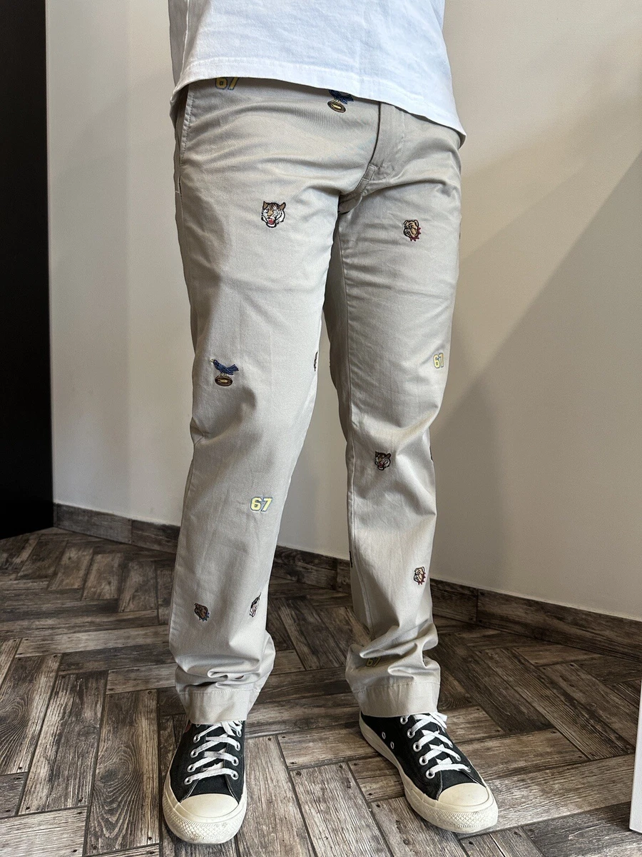 POLO RALPH LAUREN ANIMAL PRINT PANTS TROUSERS MAN CHINO 31/32 | eBay
