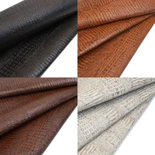 SLC Alligator Embossed Cowhide Cut by the Square Foot 0.8mm to 1.2mm Thick