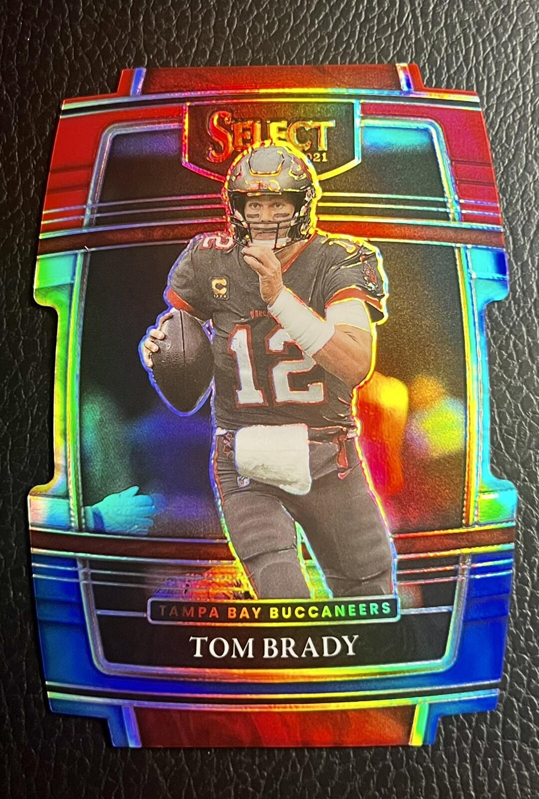 2021 Select Tom Brady Red/ Blue Die Cut Concourse Prizm #1💎