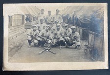 Mint USA Real Picture Postcard Military Base Baseball Team 6E