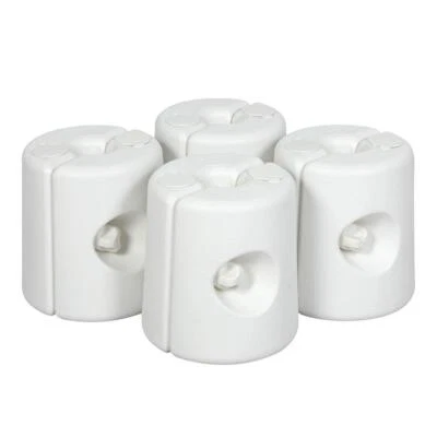 TAYLOR & BROWN Set of 4 Gazebo Marquees Tent Market Stall Leg Sand Weights Anchor Support White