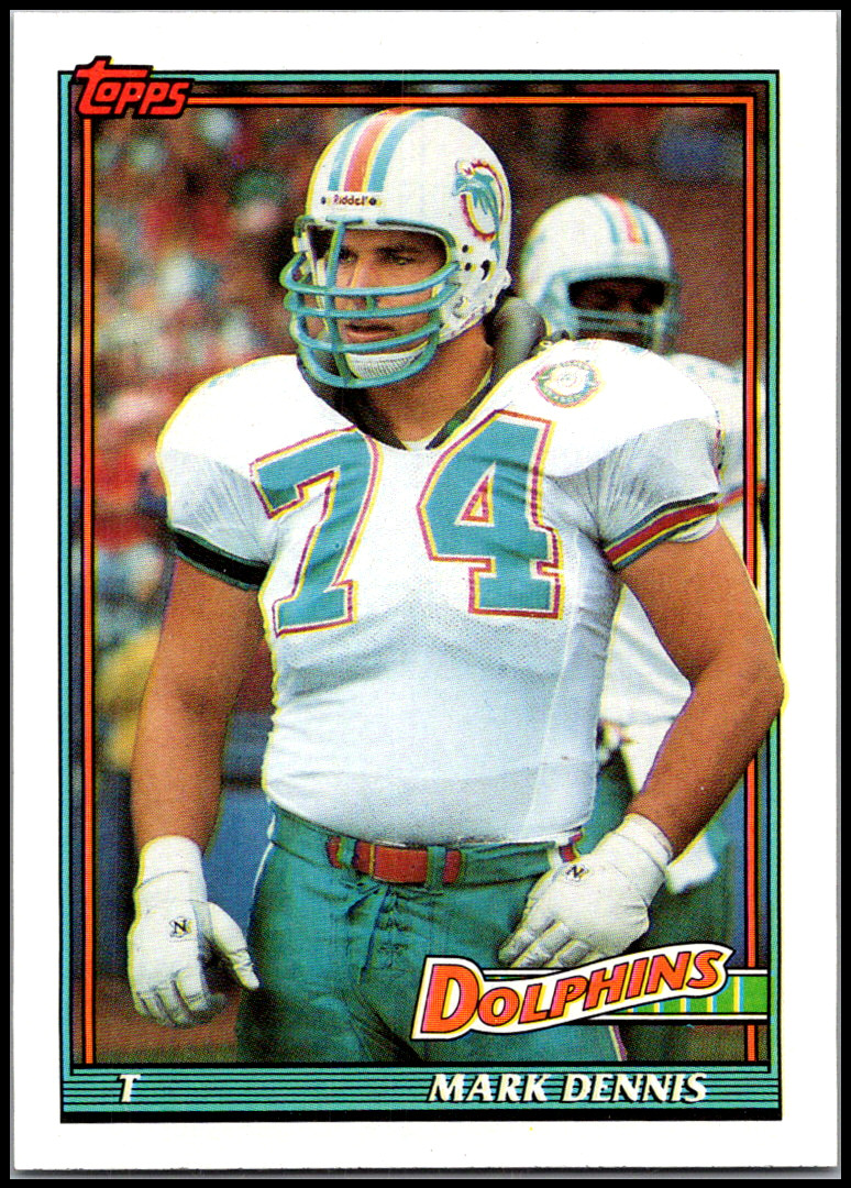 1991 Topps #108 Mark Dennis - Rookie  RC FREE SHIPPING!