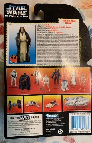 Vintage 1995 Star Wars POTF Ben (Obi-Wan) Kenobi Action Figure - Picture 3 of 4