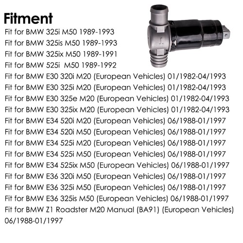 Idle Air Control Valve For BMW 325i 325is 325ix 525i M50 1989-1993 13411433626 - Picture 3 of 4