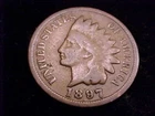1897 Indian Head Cent, Very Good  in Grade.