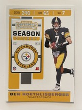 2019 Panini Contenders - Season Ticket Ben Roethlisberger #21