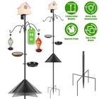 94" Squirrel Proof Bird Feeder Pole - Heavy Duty Bluebird House Pole w/5-Pronged