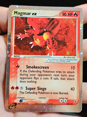 Magmar ex 100/109 Ultra Rare EX Ruby & Sapphire Pokemon MP (Bnder Ding)