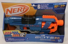 2023 Nerf Elite 2.0 Commander RD-6 Gun  12 Darts 6 Dart Rotating Drum New