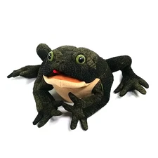 Folkmanis Large Toad Bullfrog Hand Puppet Full Body Frog Realistic Ships Fast!