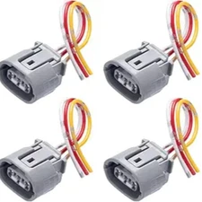 3 Wires Alternator Regulator Harness, 4Pack Alternator Pigtail Connector Plug