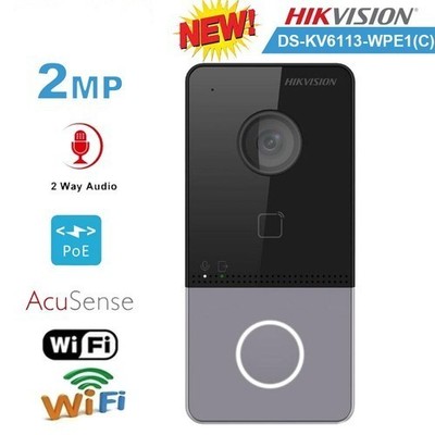 Hikvision DS-KV6113-WPE1(C) Türstation  2MP PoE IP-Videoschalldurchsage Klingel