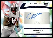 2024 Sage Aspire Blue Foil Cade Stover Auto Houston Texans #ASP-CS2