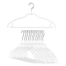 Mawa, 42Ftu Silhouette Space-Saving Anti-Slip Steel Clothing Hanger, Set of 12, 