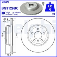 2X Delphi Bremsscheibe BG9129BC FüR Bmw