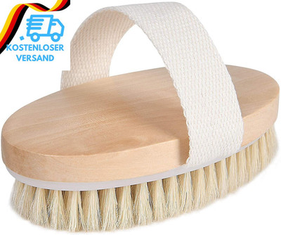 URAQT Trockenbürste, Rückenbürste Massagebürste Körperbürste Body Dry Brush Bürs