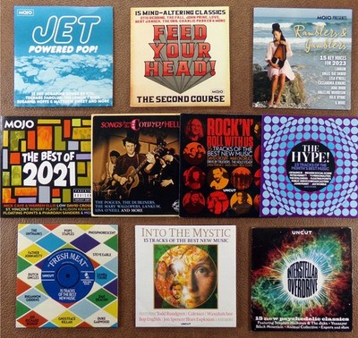 10 CDs: Rock Sampler CD Lot, Mojo/Uncut UK Compilation Collection Indie Alt Punk