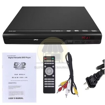 1080p DVD Player All Region Free DVD CD USB Player with AV+RCA Output US O1V2