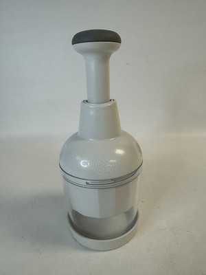 Pampered Chef Push Function Food Chopper - White VGC Clean!