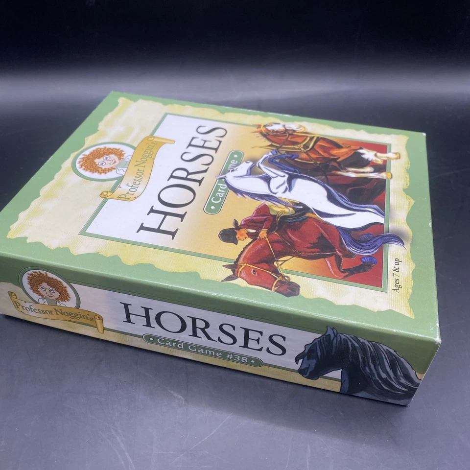 Professor Noggin’s Horses Juego de Cartas, Outset Media, Trivia Educativa Niños -Raro Foto 2 de 4