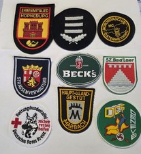 Nr. 54 / Aufnäher Patch Konvolut ; MC , Rotes Kreuz, Marbach, Musikverein,.....