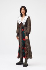 ganni patchwork collar maxi dress BNWT EU36/UK8 