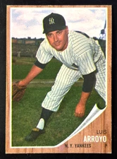 Vintage 1962 Topps #455 LUIS ARROYO New York Yankees EX+