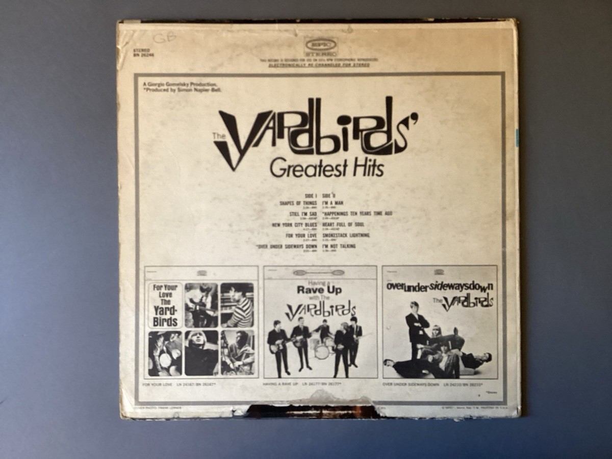 YARDBIRDS Greatest Hits LP~1967 Pitman Press~BN 26246~Jimmy