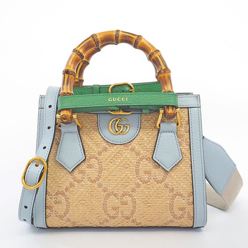 Gucci Diana Mini Tote Bag Bamboo Japan Exclusive 2way Shoulder Handbag Excellent