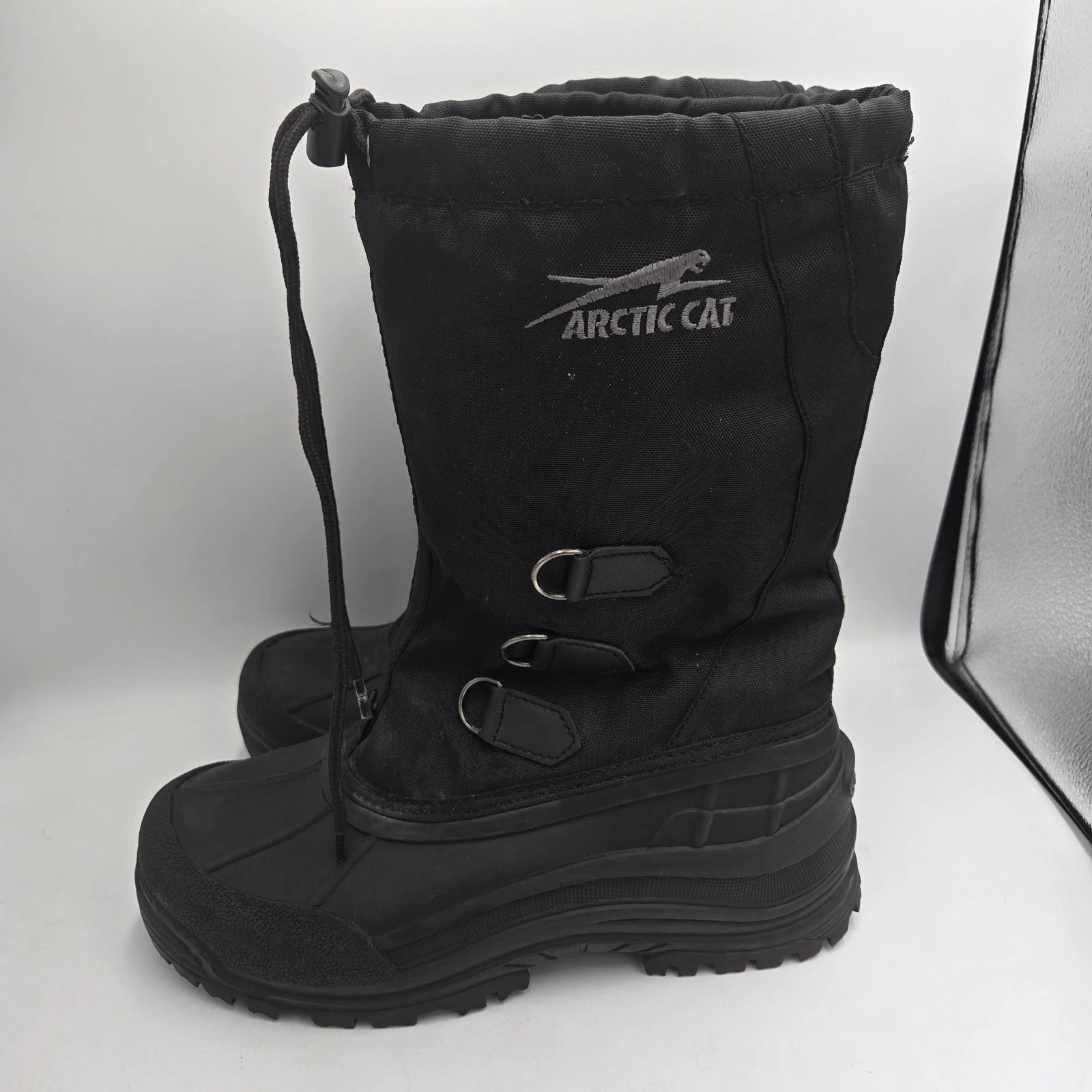Arctic Cat Snowmobile Winter Boots Mens US 9 EU 42 Black Insulated Duck Boots