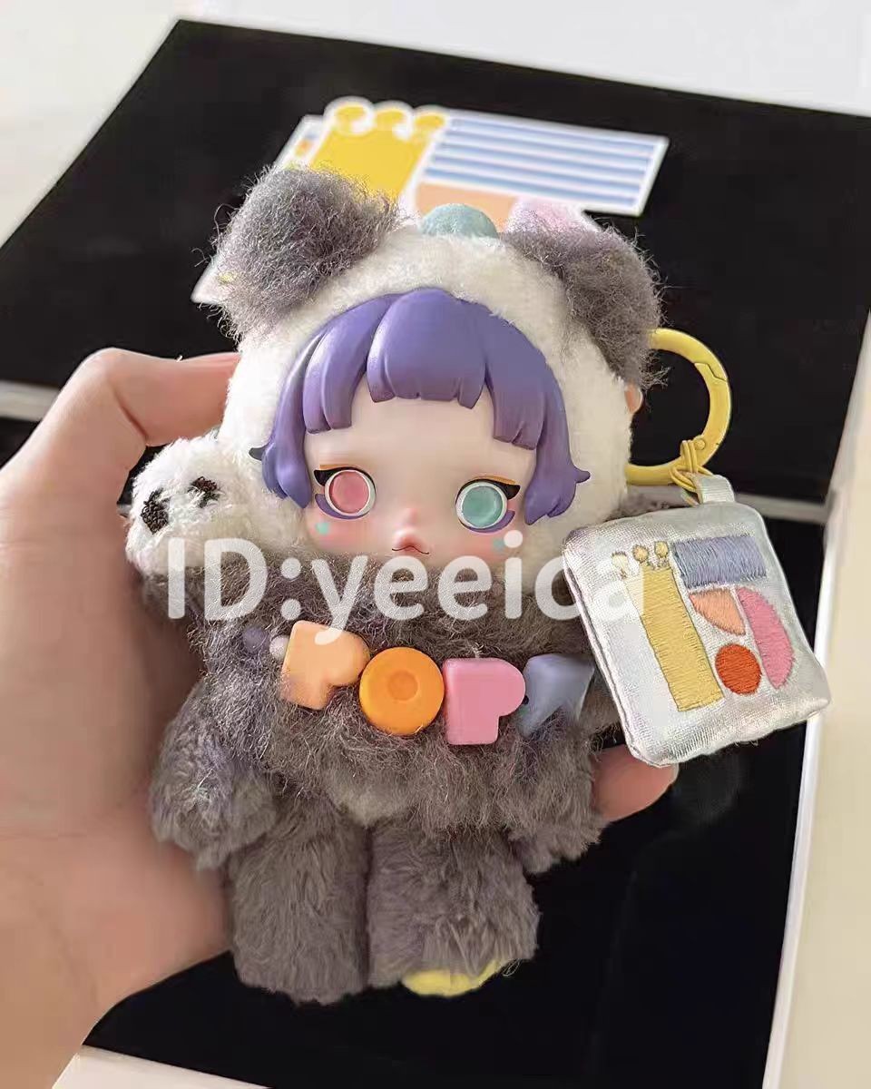 Skullpanda Lazy Panda Different Colors Plush pendant 15th Anniversary Toy 