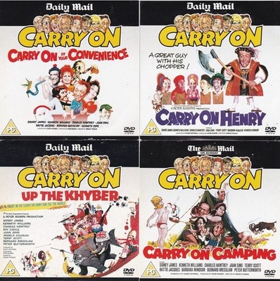 CARRY ON  ( DAILY MAIL Newspaper 4 DVD Set )