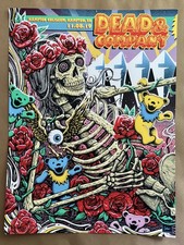 Dead & Company Hampton Coliseum VA 11/8/2019 VIP Poster Paul Jackson Signed & #