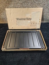 Portable Wheelchair Ramp WR01-2FT-A Non Slip Black 24" L x 29.2"W 800lb Capacity