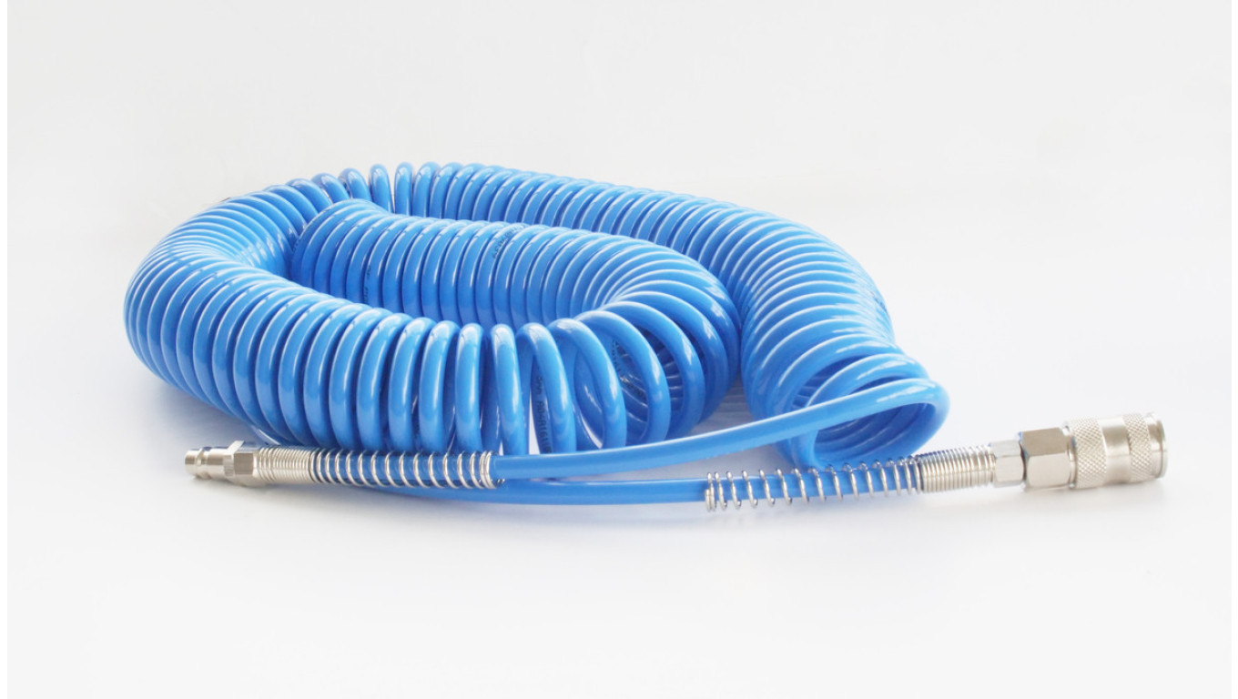 Spiral pneumatic cable 8x5 blue 8X5-5-KPL / 5m / /T2UK